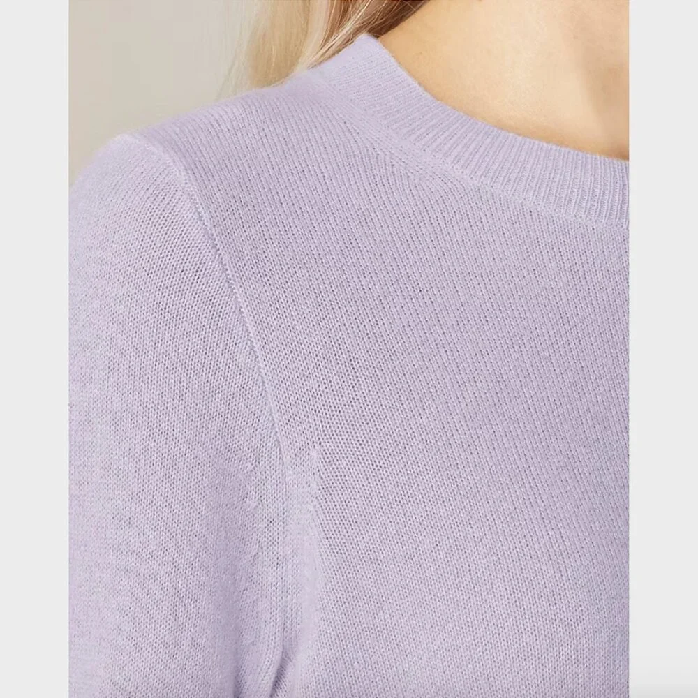 J. Crew Dark Pink Cashmere Classic-Fit Crewneck Sweater - Size S